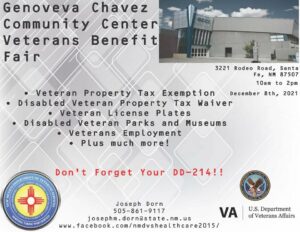Genoveva Chavez Community Center Veterans Outreach @ Genoveva Chaves Community Center | Santa Fe | New Mexico | United States