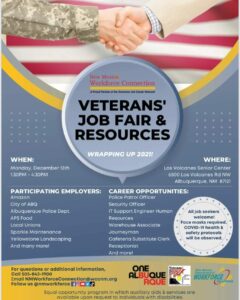 Veterans Job Fair & Resources @ Los Volcanes Senior Center
