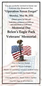 Belen Memorial Day @ Belen Eagle Park Veterans Memorial | Belen | New Mexico | United States