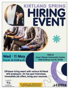 Kirtland Spring Hiring Event @ Cesar Chavez Community Center | Albuquerque | New Mexico | United States