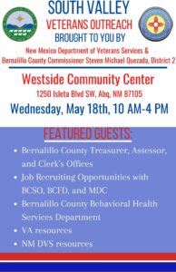 South Valley Veterans Outreach @ West Side Community Center | Albuquerque | New Mexico | United States