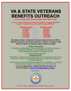 Capitan Library Veterans Outreach @ Capitan Library | Capitan | New Mexico | United States