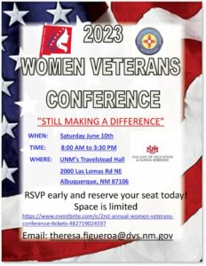 2023 Women's Veterans Conference @ UNM Travelstead Hall