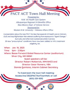 Silver City PACT Town Hall Meeting @ Western New Mexico University | Silver City | New Mexico | United States