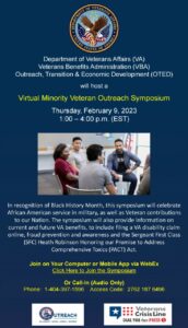 Virtual Minority Veteran Outreach Symposium @ Virtual Event