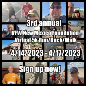 The 3rd Annual VFW New Mexico Foundation Run, Ruck, Walk 5k
