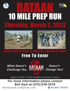 Bataan 10 Mile Prep Run @ WSMR Bell GYM