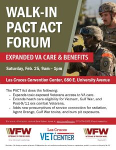 Las Cruces Walk In PACT ACT FORUM @ Las Cruces Convention Center | Las Cruces | New Mexico | United States