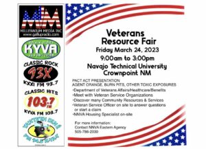 Crown Point PACT ACT Town Hall Meeting @ Veterans Resource Fair @ Navajo Technical University | Crownpoint | New Mexico | United States
