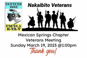 Nakaibito Veterans @ Mexican Springs Chapter