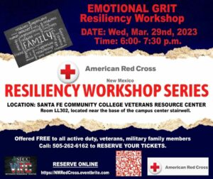 Red Cross Resiliency Workshop Series @ Santa Fe Community College Veterans Resource Center | Santa Fe | New Mexico | United States