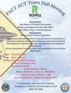 Roswell PACT ACT Town Hall Meeting @ National Guard Armory | Roswell | New Mexico | United States