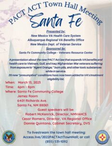Santa Fe PACT ACT Town Hall Meeting @ Santa Fe Community College | Santa Fe | New Mexico | United States