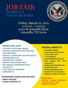 Amarillo VA Job Fair @ Amarillo VA Hospital | Amarillo | Texas | United States