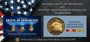 Los Lunas Post 9676 National Vietnam Veterans Day. @ Los Lunas VFW Post 9676 | Los Lunas | New Mexico | United States