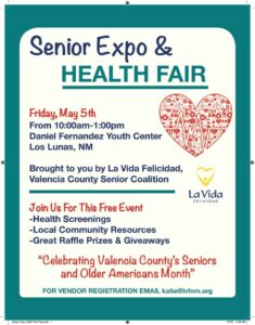 Valencia County Senior Expo & Health Fair @ Daniel Fernandez Youth Center | Los Lunas | New Mexico | United States