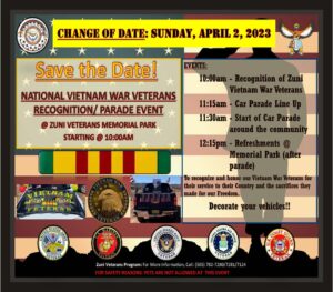 National Vietnam War Veterans Recognition and Parade @ Zuni Veterans Memorial Park | Zuni | New Mexico | United States