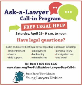 Ask-A-Lawyer Call in Program @ Call In Program