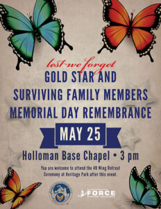 Gold Star and Surviving Family Members Remembrance @ Holloman Air Force Base Chapel