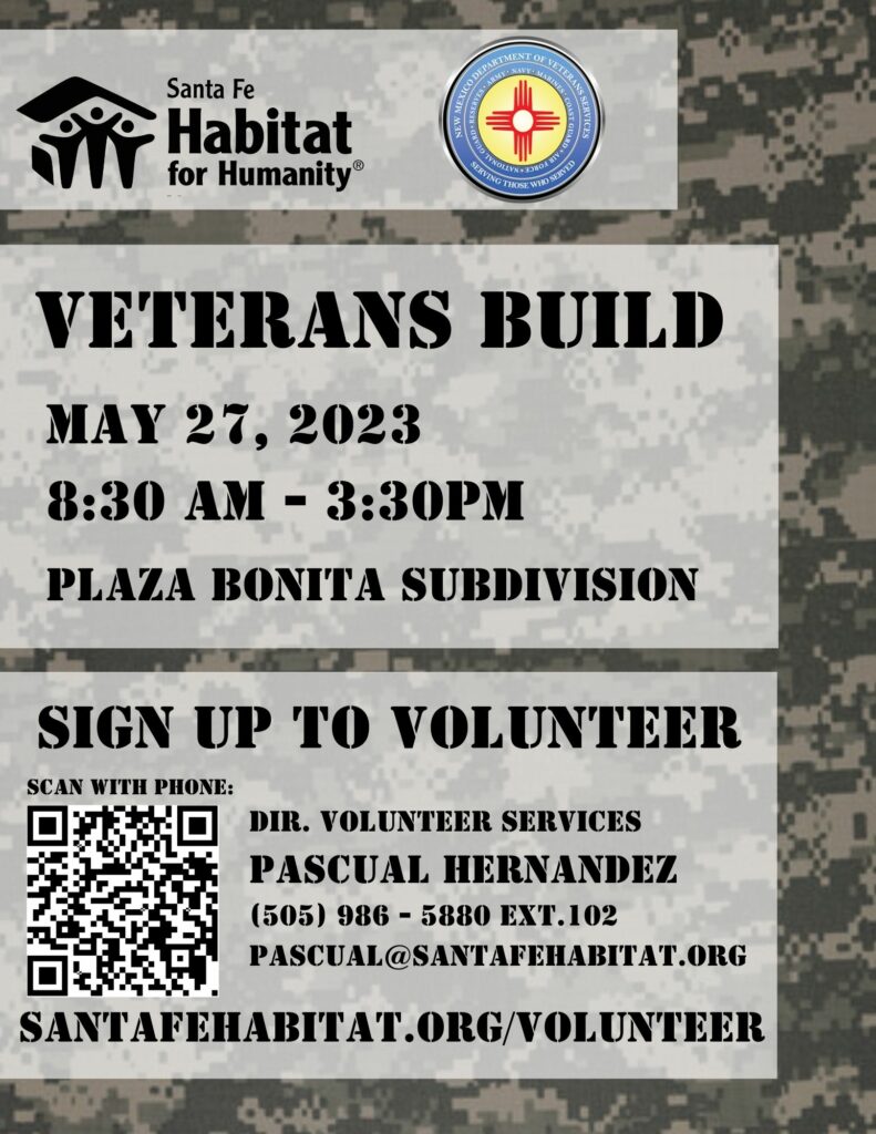 Santa Fe Veterans Build NM Department of Veterans Services